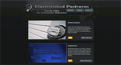 Desktop Screenshot of electricidadpedreras.com