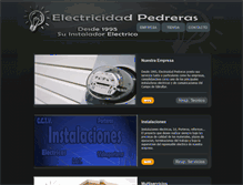 Tablet Screenshot of electricidadpedreras.com